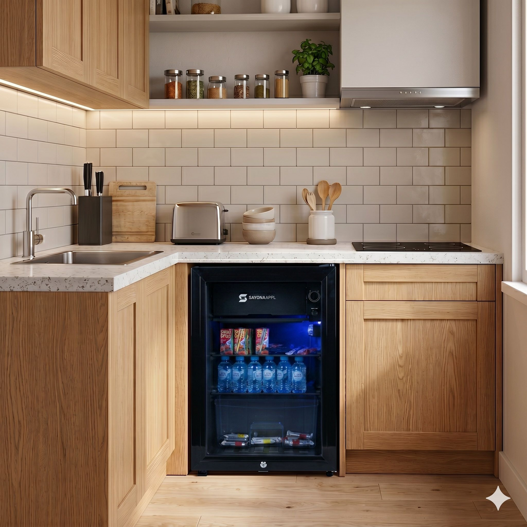 Sayona Mini Bar Refrigerator, 63L, Black