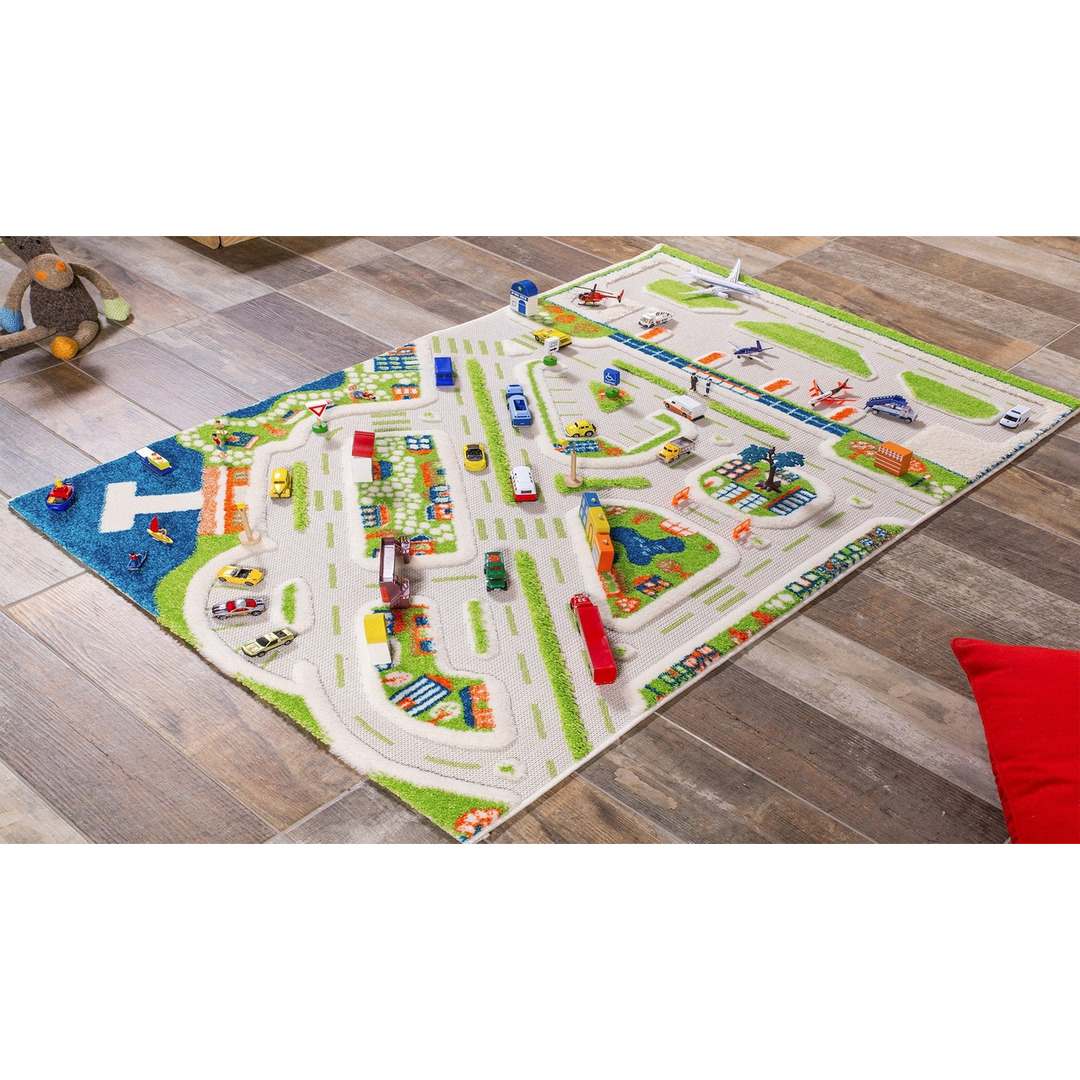 IVI World Mini City Play Rug, 134x180