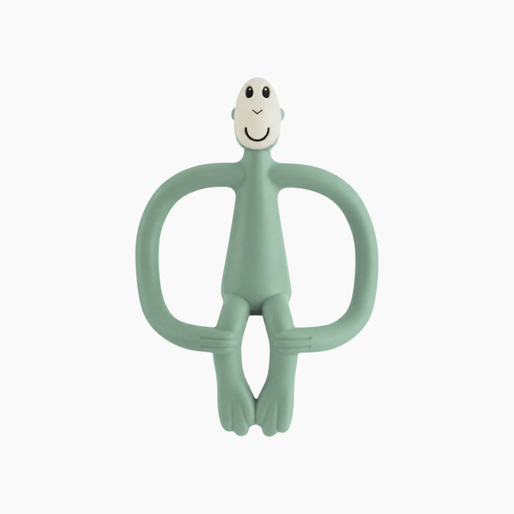 Matchstick Monkey teether in mint green