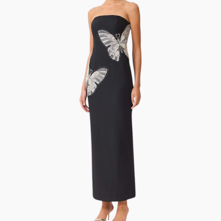 Elliatt Mira Strapless Gown in Black