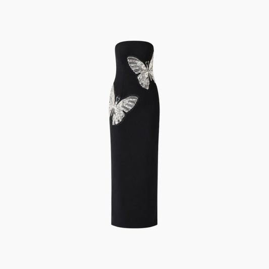 Elliatt Mira Strapless Gown in Black