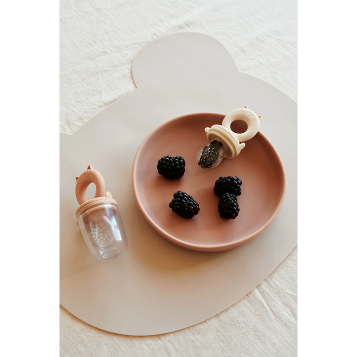 Liewood Miranda Cat Food Feeder 2-pack with integrated teether