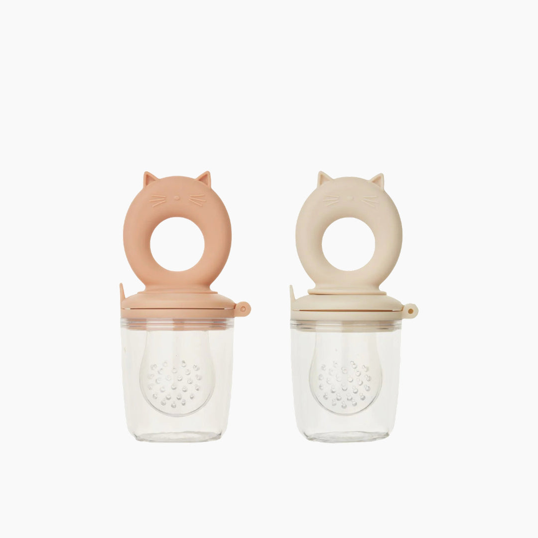 Liewood 2-pack cat food feeder with integrated teether