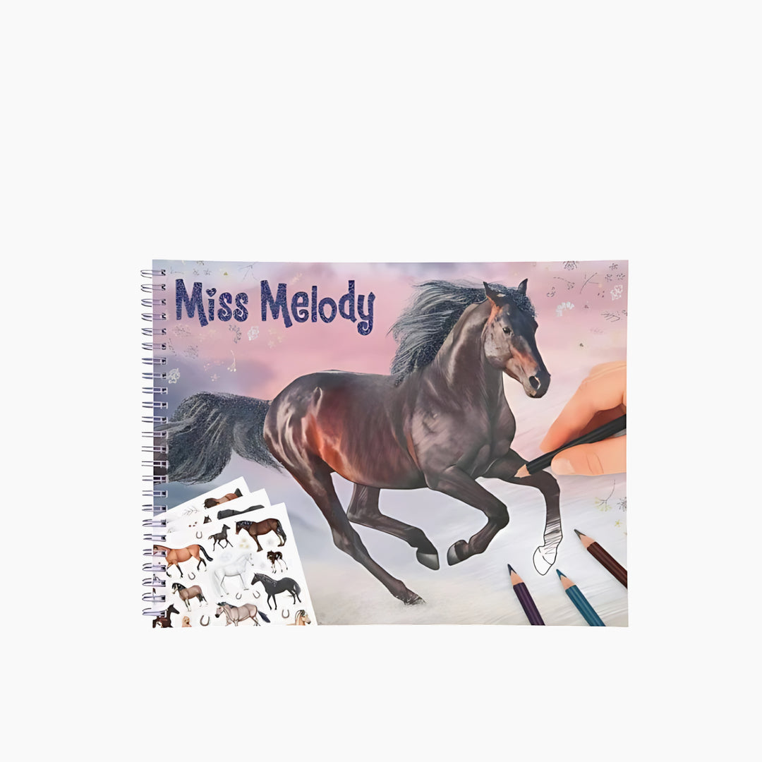 Arts &amp; Crafts Miss Melody Coloring Book - HUNA
