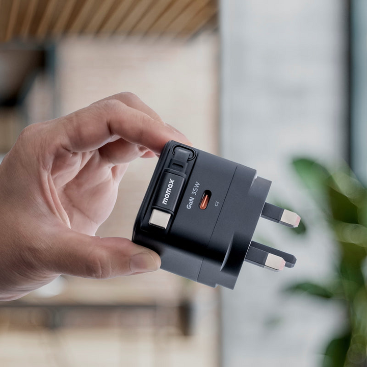 Momax 1-Charge GaN 35W Charger (Built-In Cable)