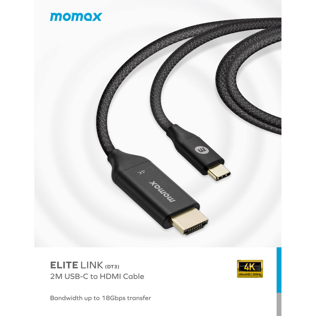 Momax Elite Link USB-C to HDMI 4K Cable 2m