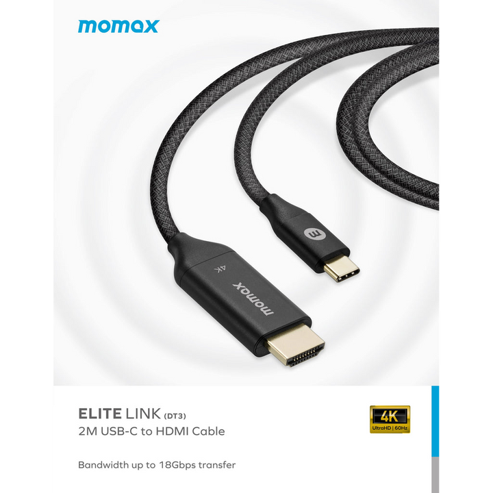 Momax Elite Link USB-C to HDMI 4K Cable 2m