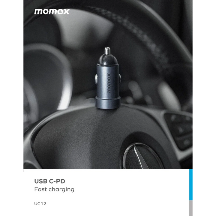 Momax UC12 20W Dual-Port Car Charger