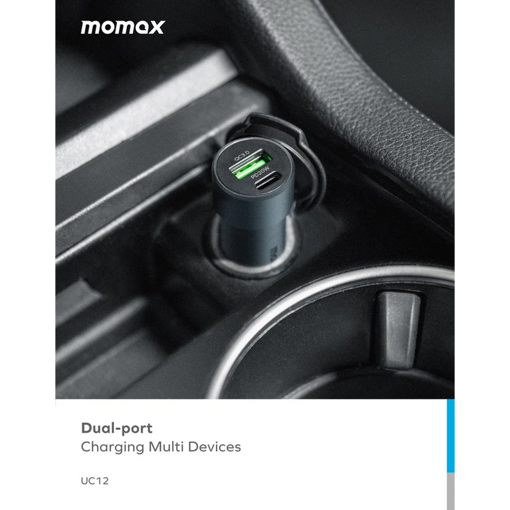 Momax UC12 20W Dual-Port Car Charger