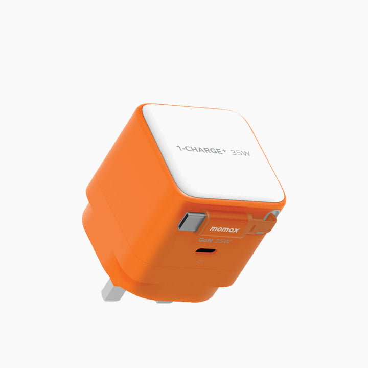 Momax 1-Charge GaN 35W Charger (Built-In Cable)