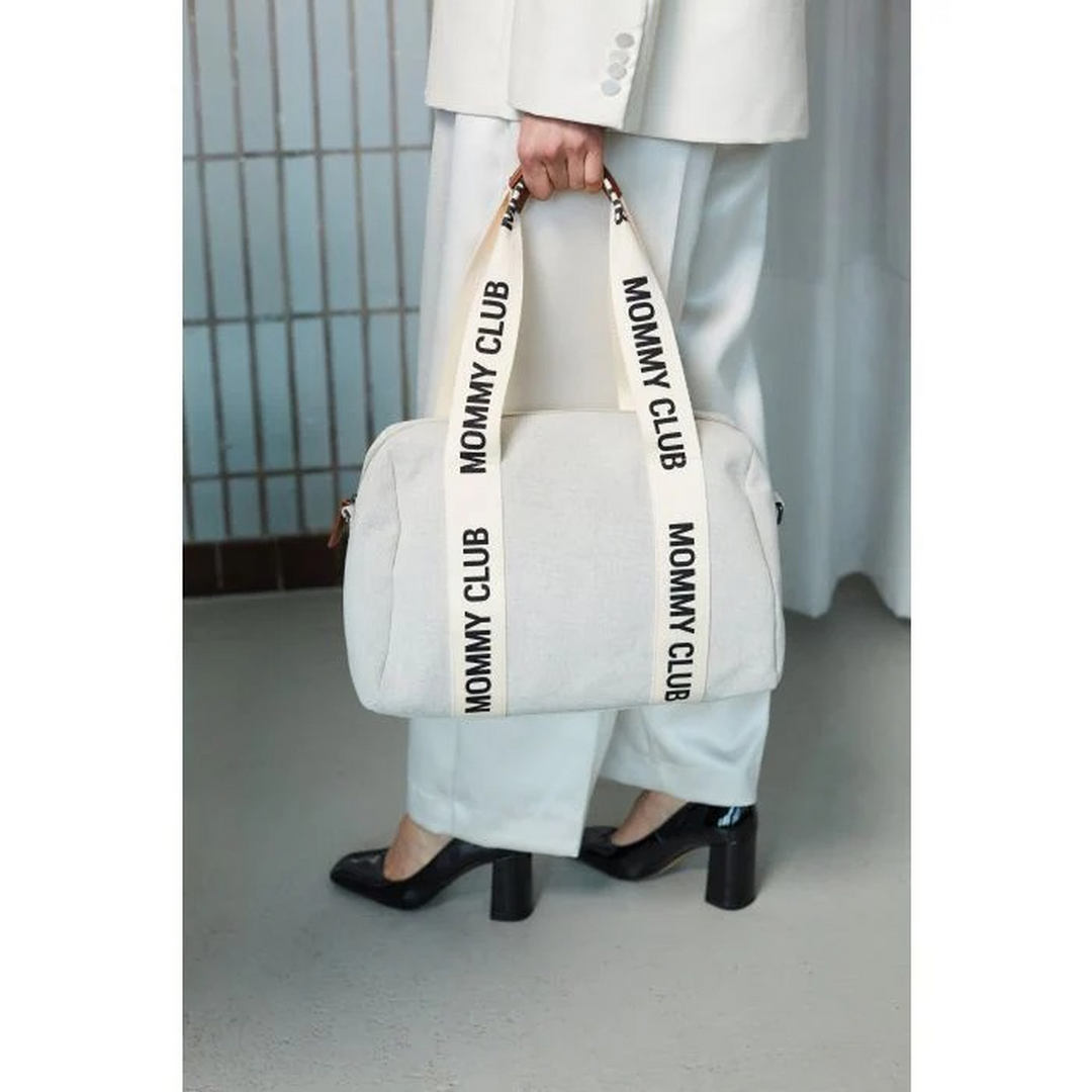 Childhome Mommy Club Nursery Bag Signature Canvas