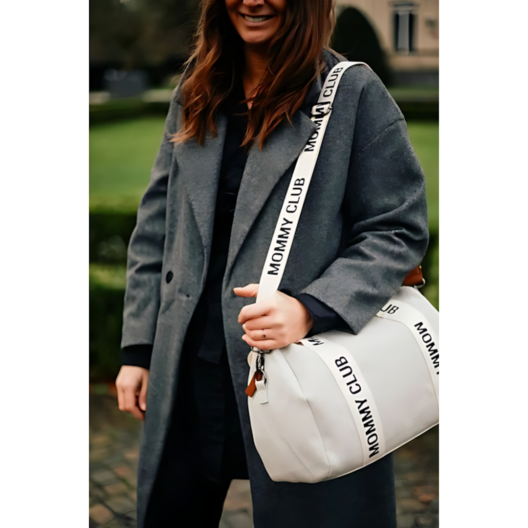 Childhome Mommy Club Nursery Bag Signature Canvas