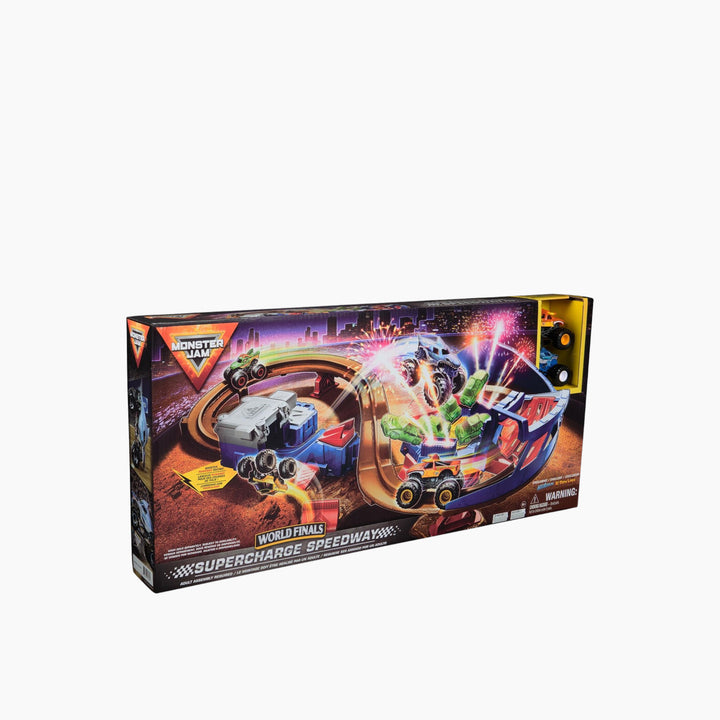 Spin Master Monster Jam 1:64 Supercharge Monster Truck Speedway Playset 76.2 X 9.5 X 35.8 Cm