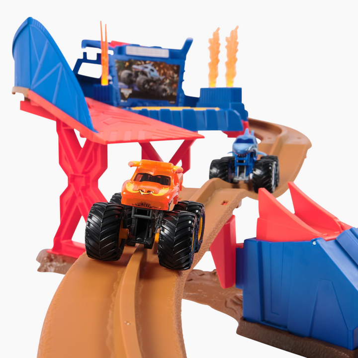 Spin Master Monster Jam 1:64 Supercharge Monster Truck Speedway Playset 76.2 X 9.5 X 35.8 Cm