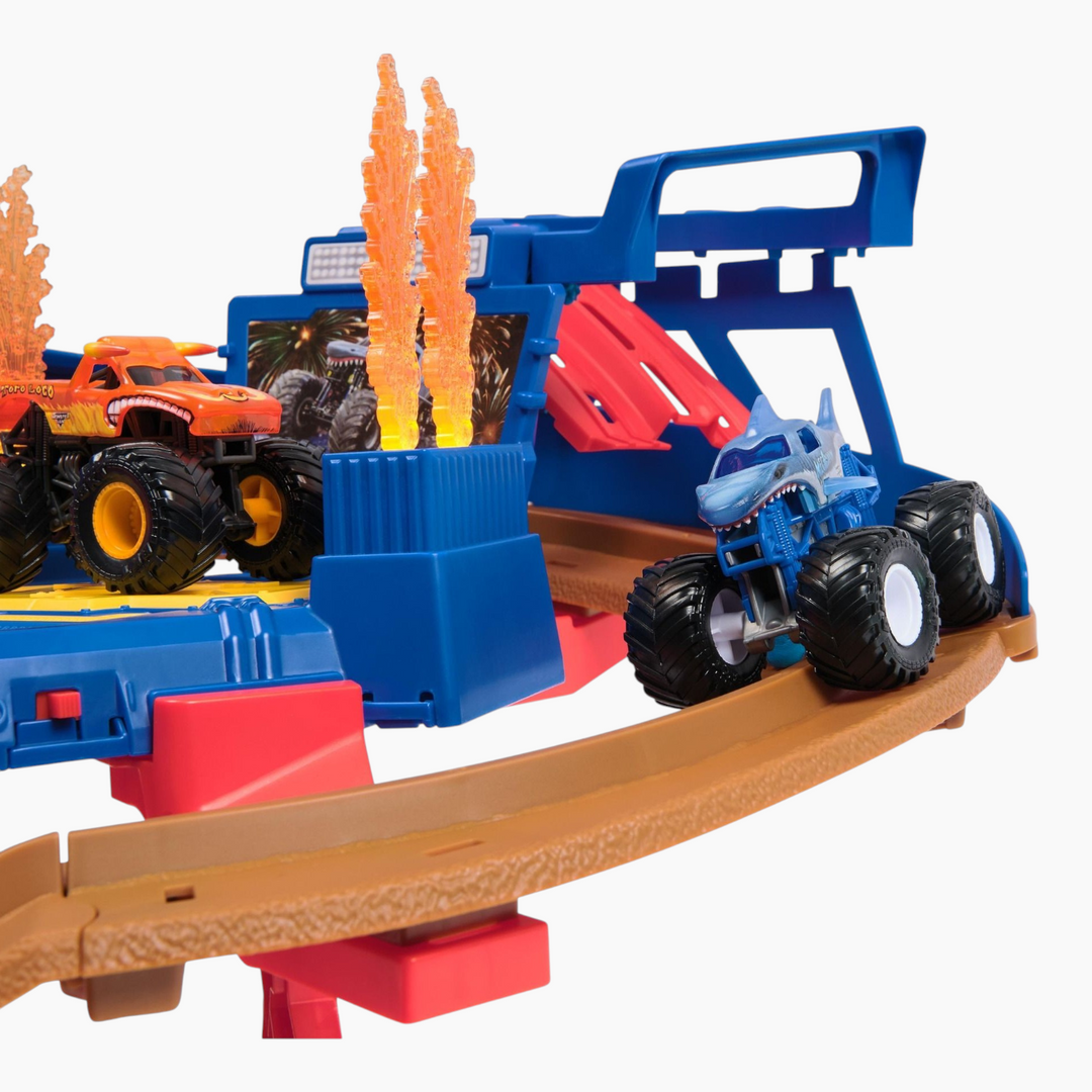 Spin Master Monster Jam 1:64 Supercharge Monster Truck Speedway Playset 76.2 X 9.5 X 35.8 Cm