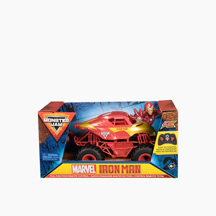 Spin Master Monster Jam Rc 1:24 Marvel Iron Man - 36.8X13.97X20Cm