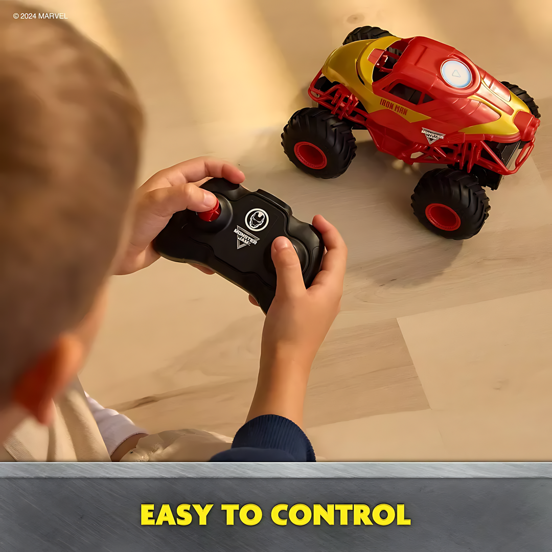 Spin Master Monster Jam Rc 1:24 Marvel Iron Man - 36.8X13.97X20Cm