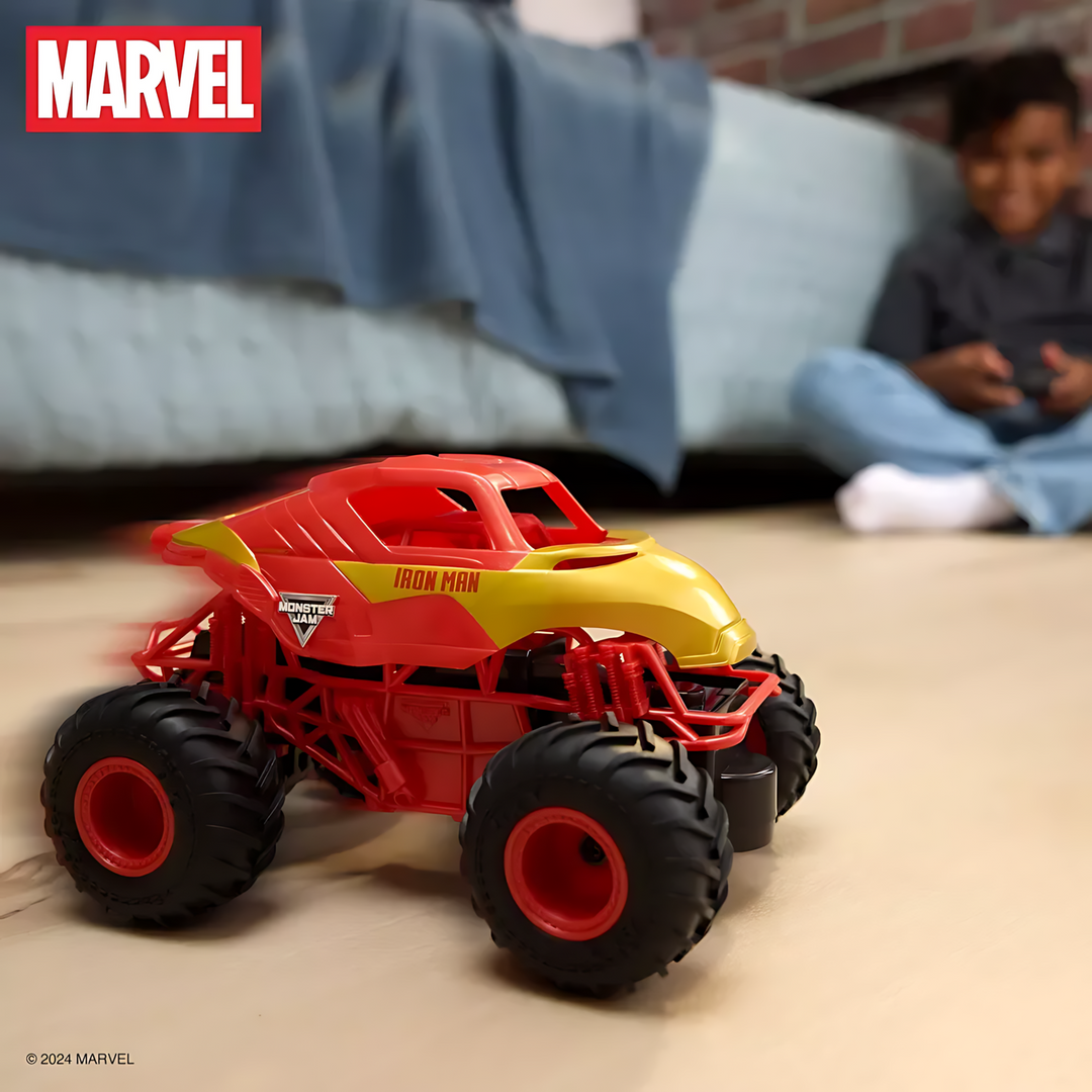 Spin Master Monster Jam Rc 1:24 Marvel Iron Man - 36.8X13.97X20Cm