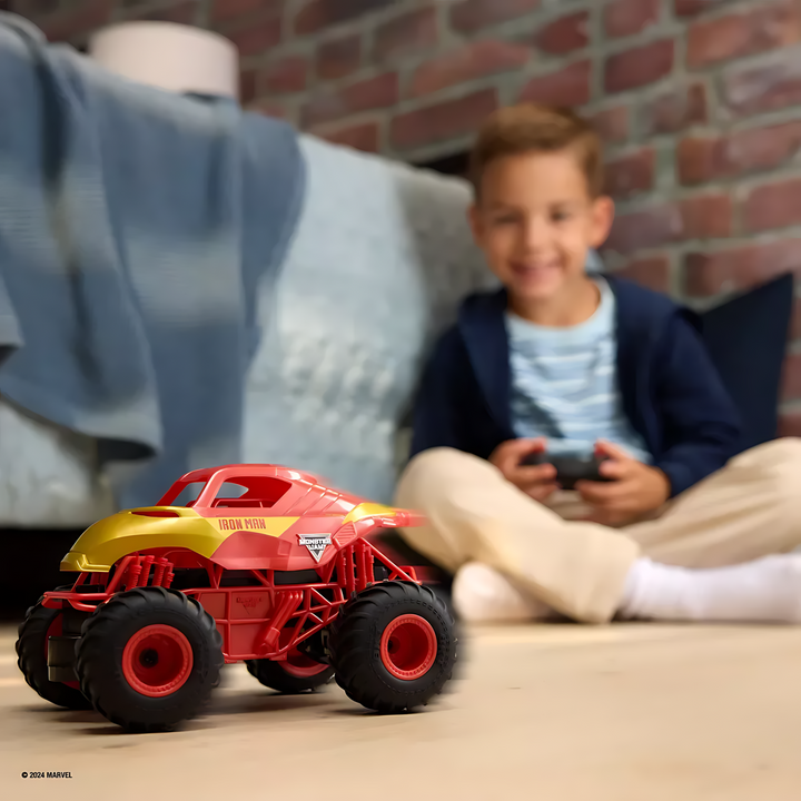Spin Master Monster Jam Rc 1:24 Marvel Iron Man - 36.8X13.97X20Cm