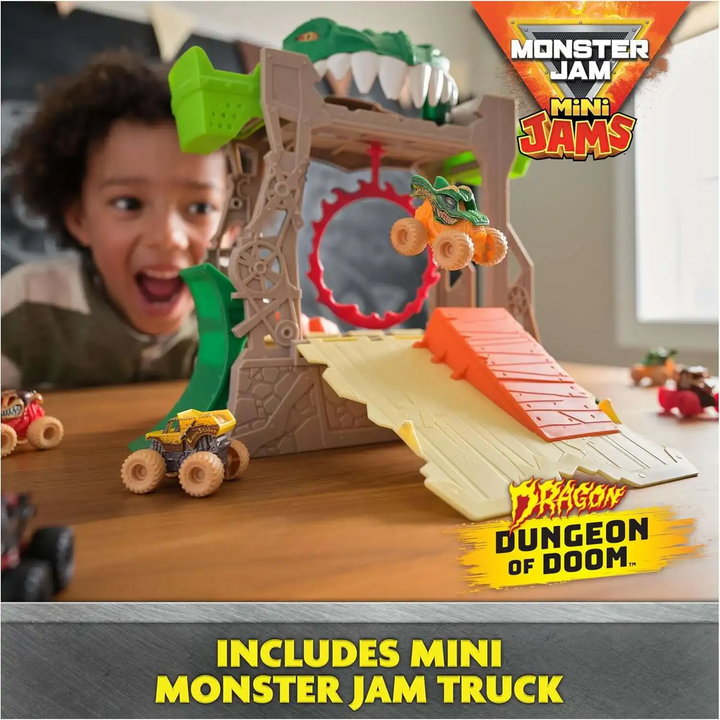 Spin Master Monster Jam, Dragon Dungeon Of Doom Playset - 22.7 X 7.2 X 24.5 Cm