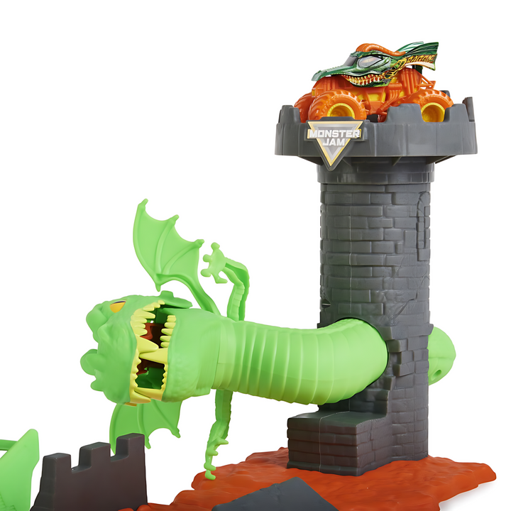 Spin Master Monster Jam, Dueling Dragon Monster Truck Playset - 30X38X7.6Cm