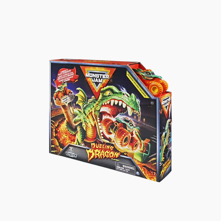Spin Master Monster Jam, Dueling Dragon Monster Truck Playset - 30X38X7.6Cm