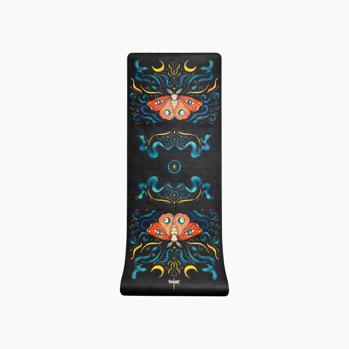Uniart Moon Moth Yoga Mat - PU &amp; TPE Non-Slip Yoga Mat
