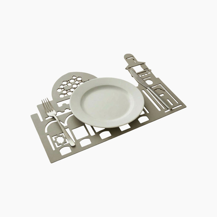 Husseini placemat inspired by Al Husseini Mosque