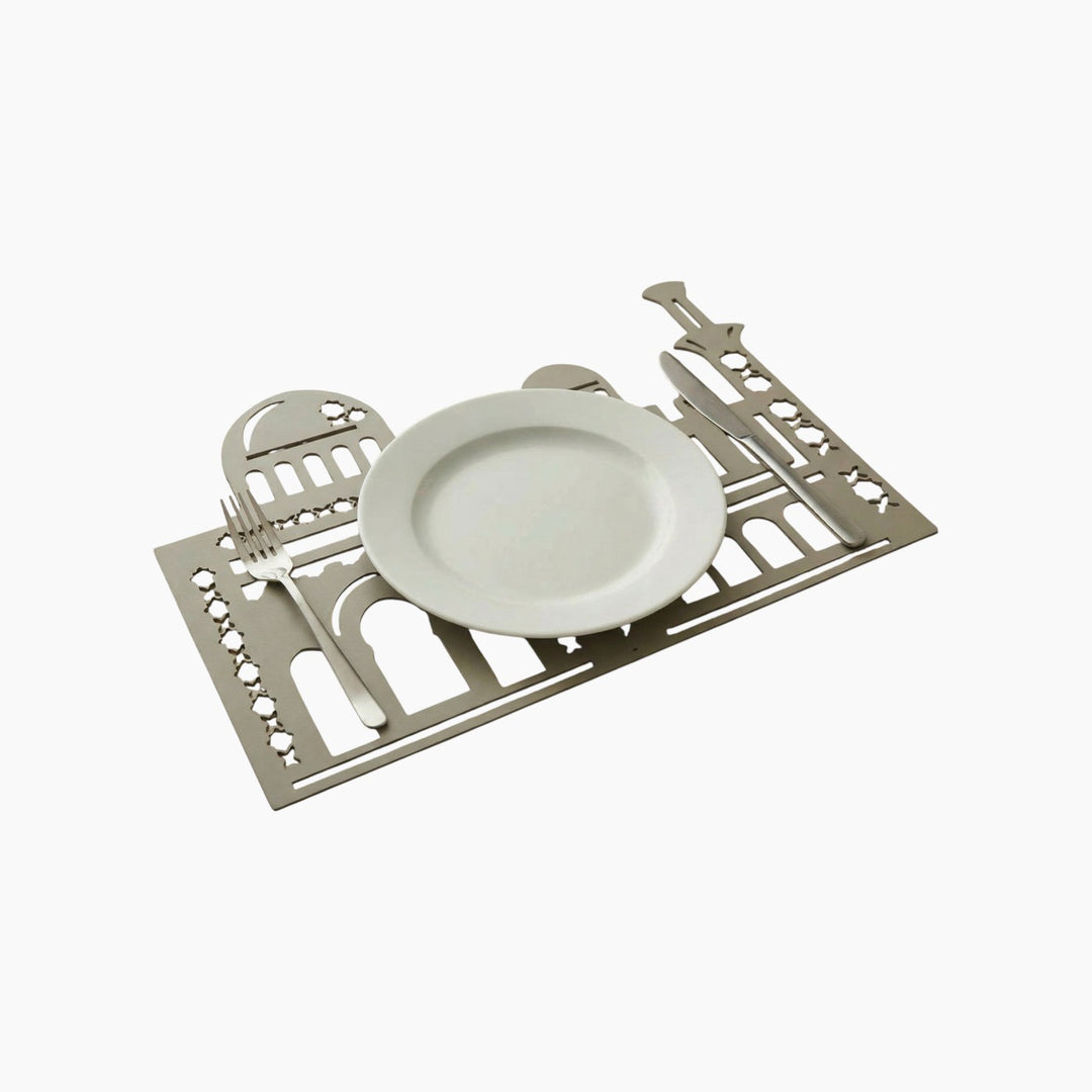 Kawn Designs Zayed Grand placemat inspired by mosque architecture