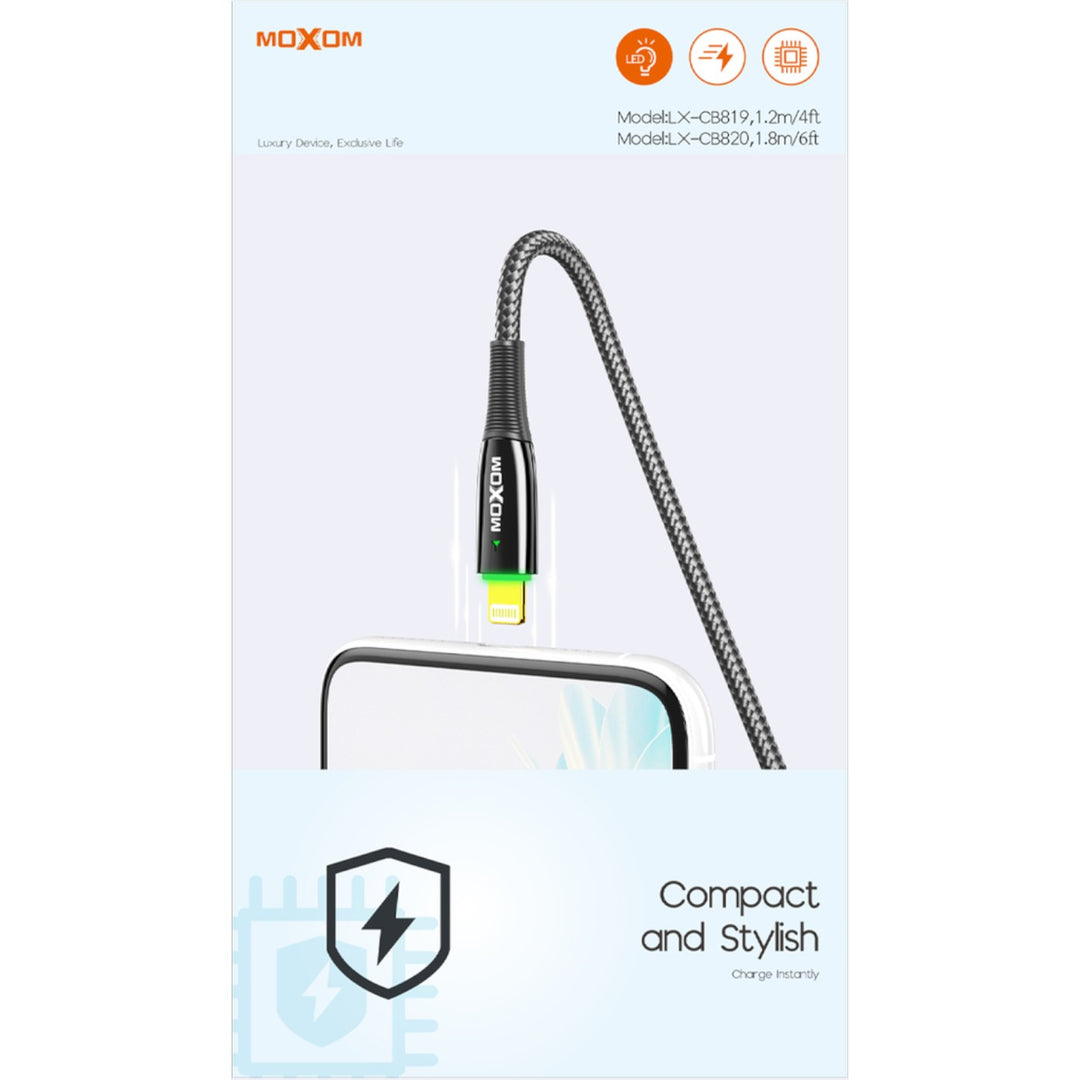 Moxom LX-CB820 USB to Lightning cable, 1.8m, black