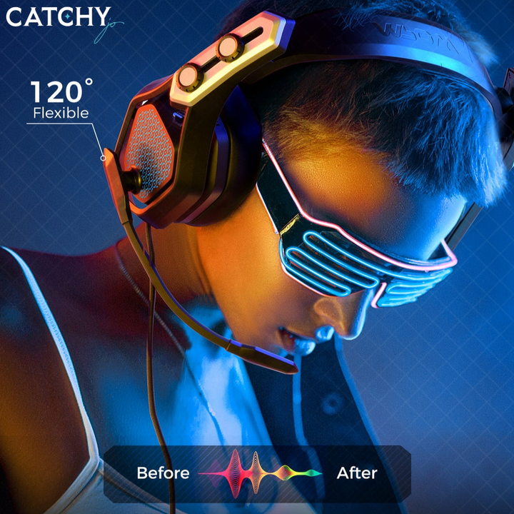 Mpow BH448 IRON SE wired gaming headset with noise-cancelling microphone