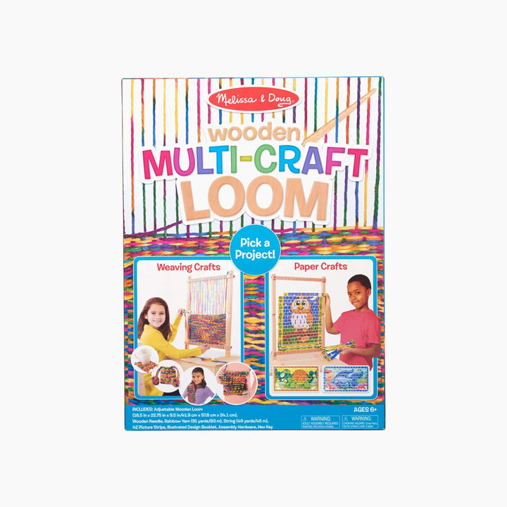 Melissa &amp; Doug Multi-Craft Weaving Loom wooden toy