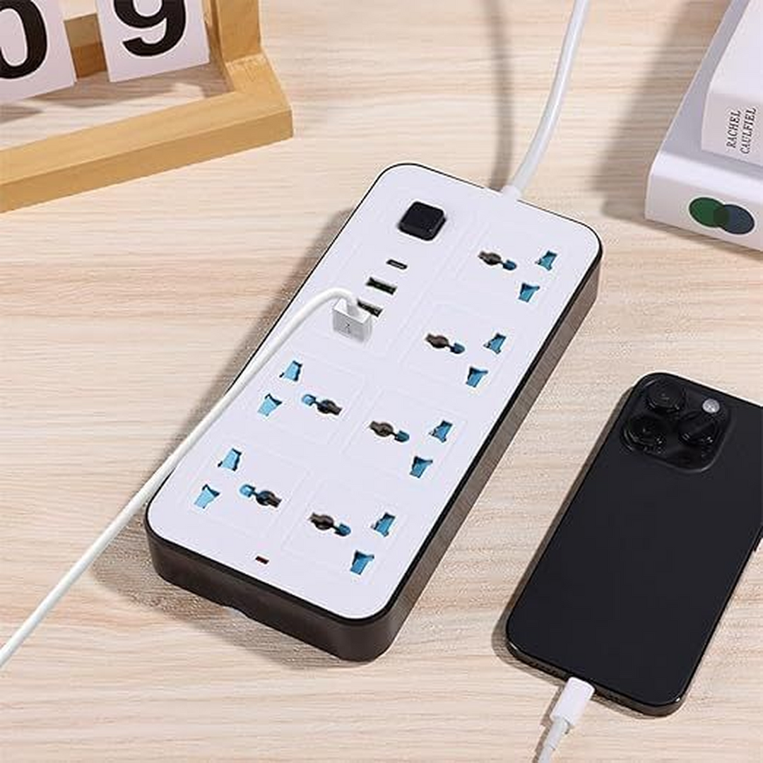 Generic Multi-Use Rectangular Power Strip - Safety and Power in One Device!
