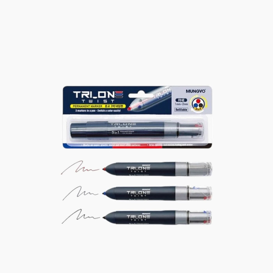 Mungyo Trion Twist 3-in-1 Highlighter Pen