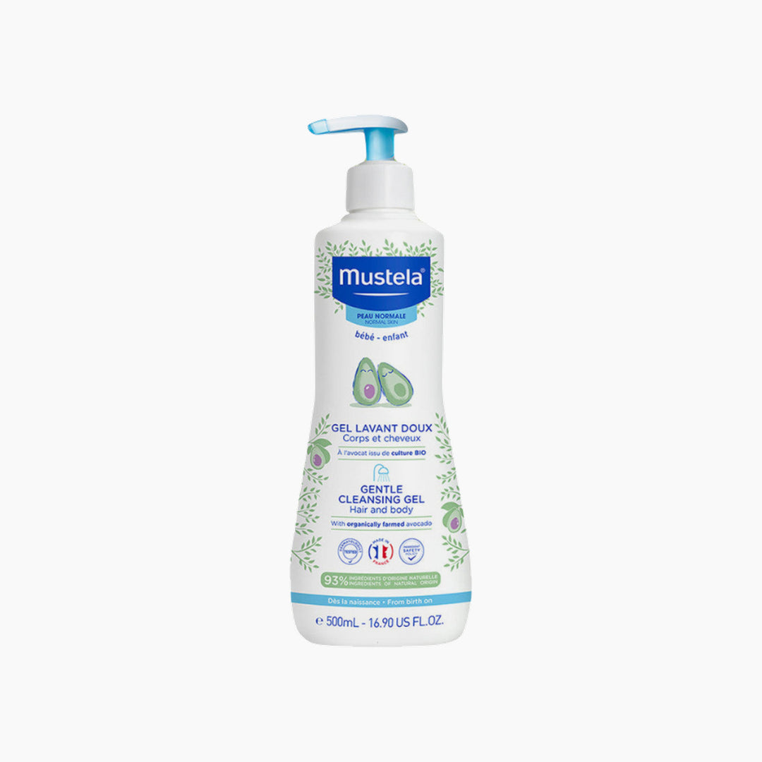 Mustela Gentle Cleansing Gel - Hair &amp; Body 500ml pump bottle