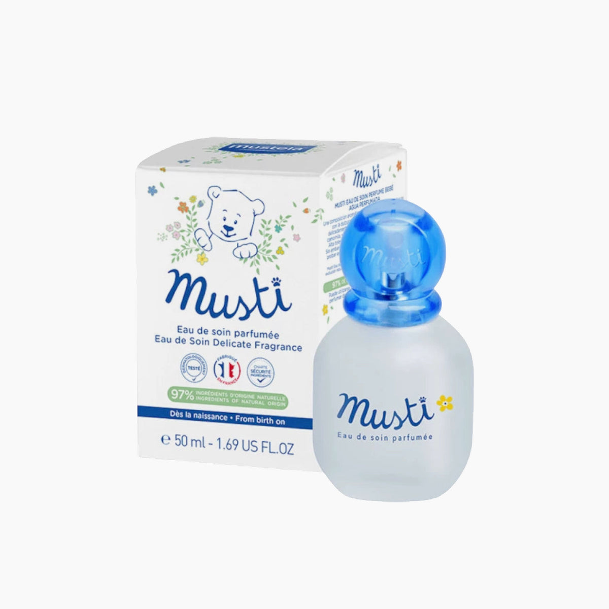Mustela Musti Eau de Soin delicate fragrance perfume, 50ml