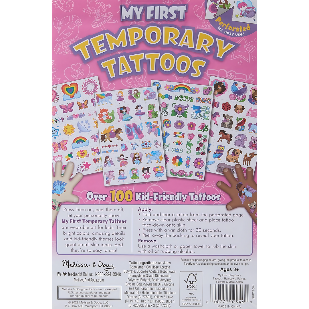 Melissa &amp; Doug My First Temporary Tattoos