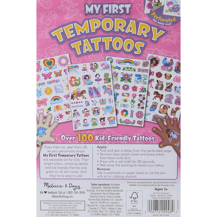 Melissa &amp; Doug My First Temporary Tattoos