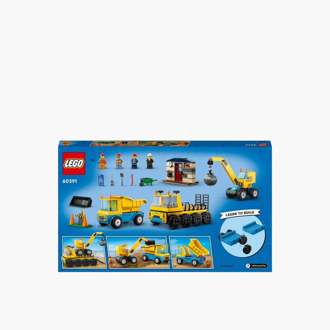 LEGO City Construction Trucks &amp; Wrecking Ball Crane 235pcs