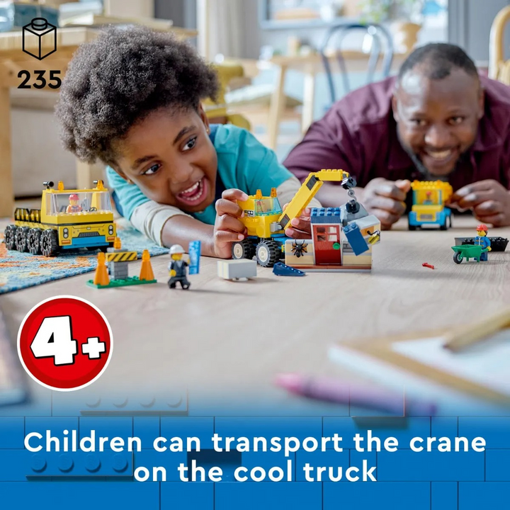 LEGO City Construction Trucks &amp; Wrecking Ball Crane 235pcs