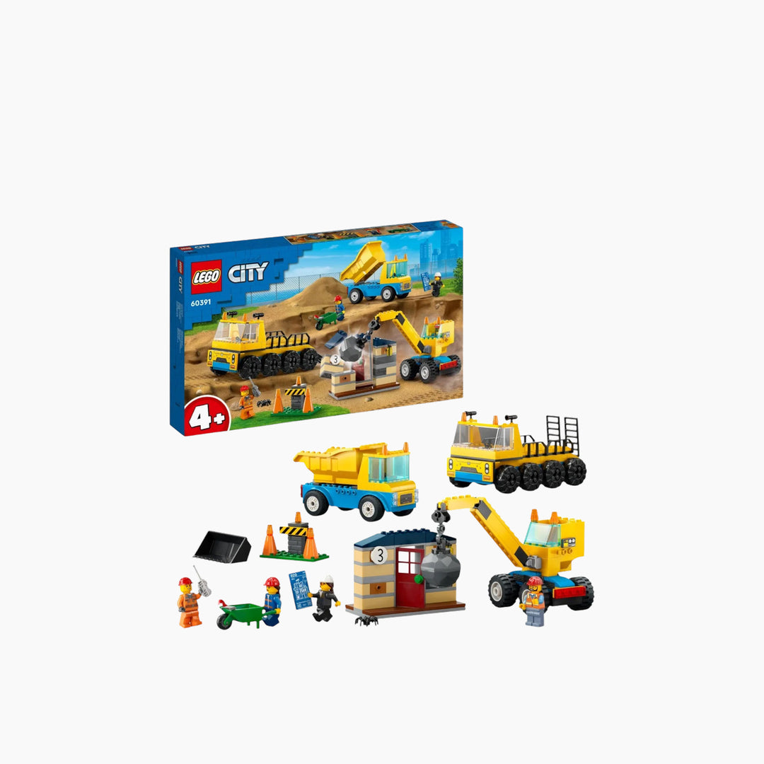 LEGO City Construction Trucks &amp; Wrecking Ball Crane 235pcs
