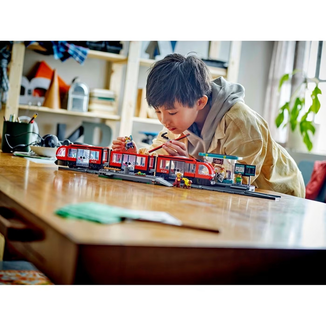 LEGO Downtown Streetcar And Station- 811pcs