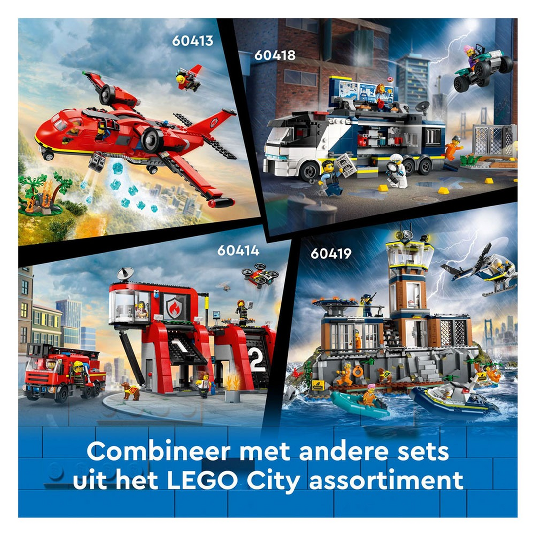 LEGO Fire Station With Fire Truck- 843pcs