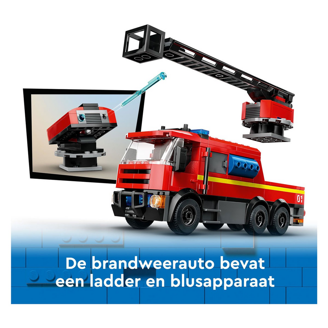 LEGO Fire Station With Fire Truck- 843pcs