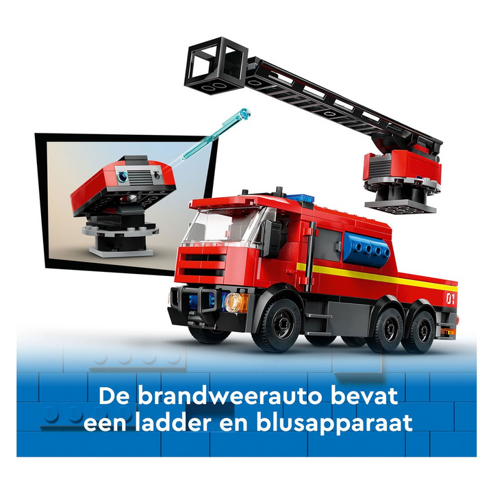LEGO Fire Station With Fire Truck- 843pcs