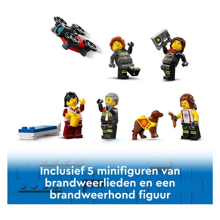 LEGO Fire Station With Fire Truck- 843pcs