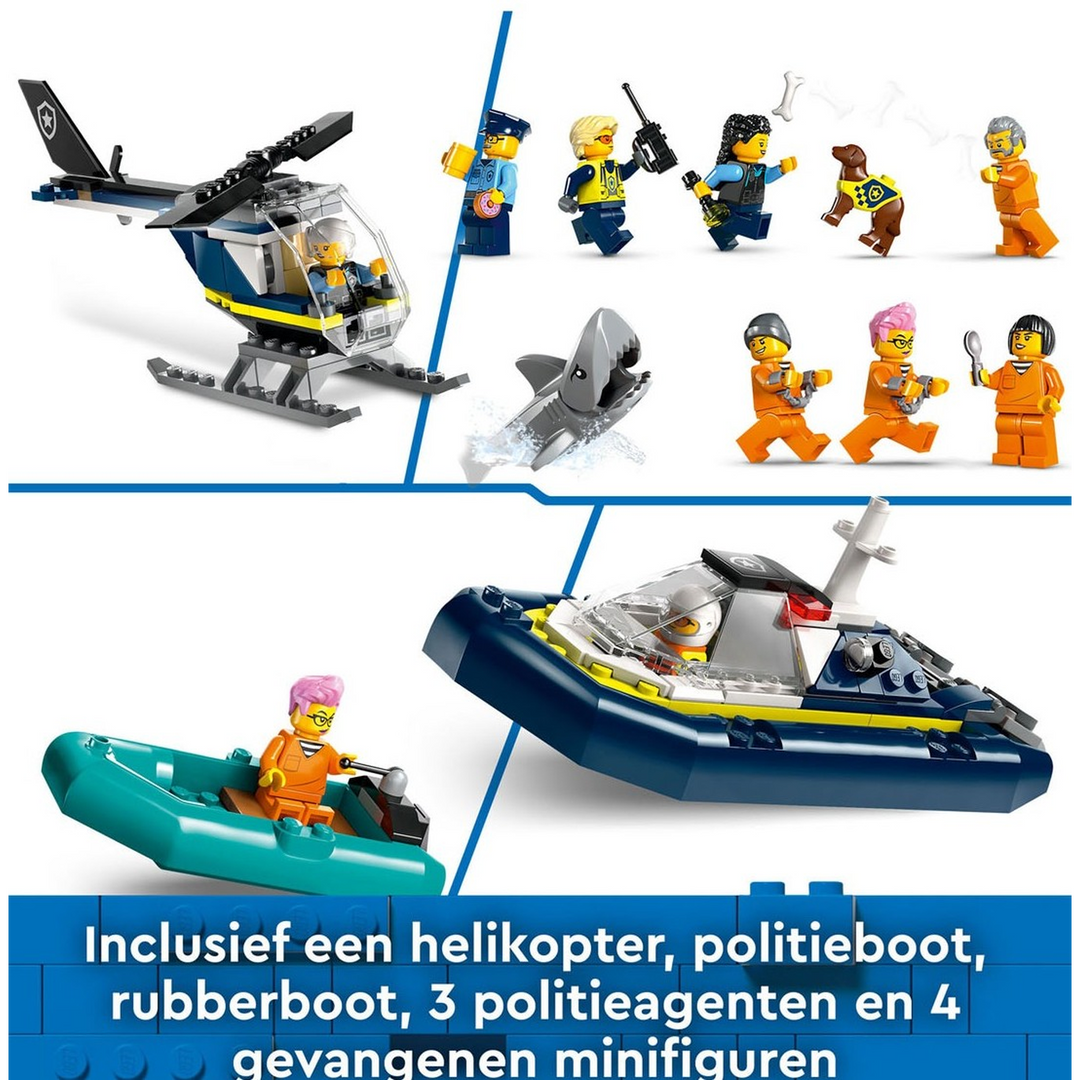 LEGO Police Prison Island- 980pcs