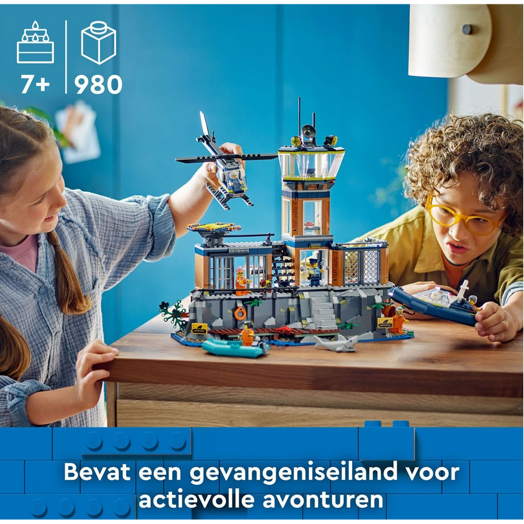 LEGO Police Prison Island- 980pcs