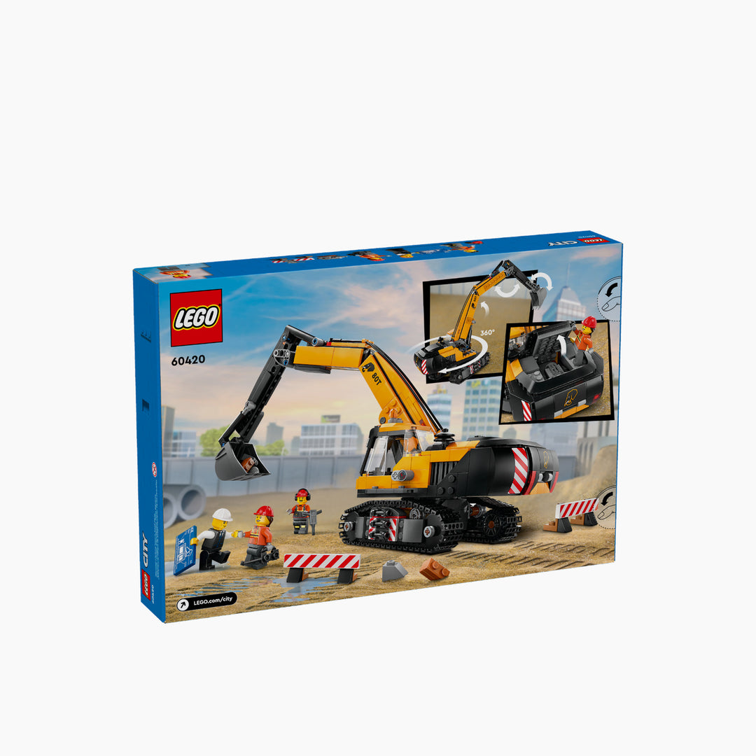 Nb Yellow Construction Excavator- 633 Pcs