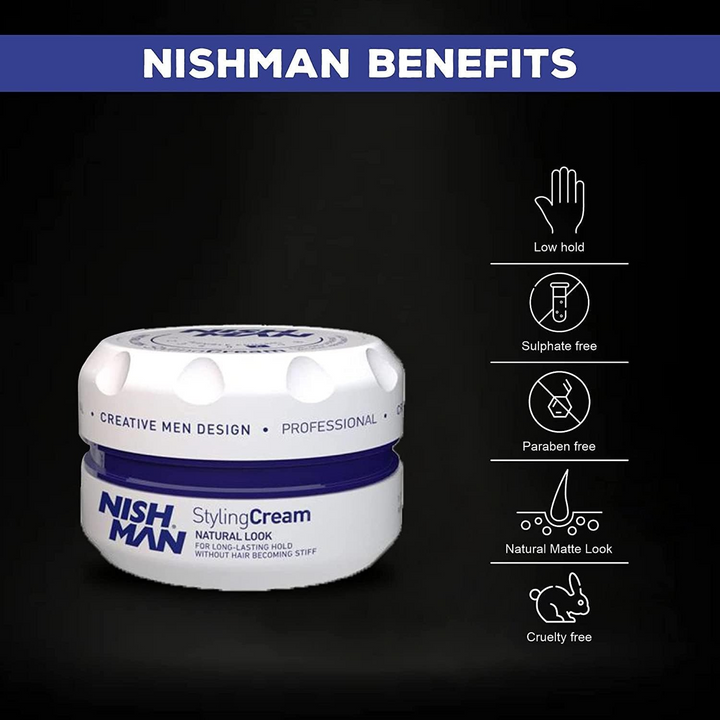 Nishman Hair Styling White Cream